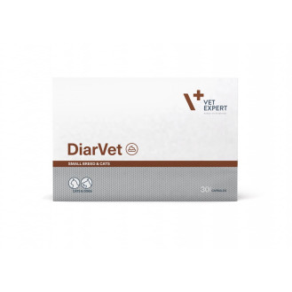 VetExpert DiarVet Small Breed & Cats Пігулки для собак маленьких порід та котів при гострій або важкій діареї