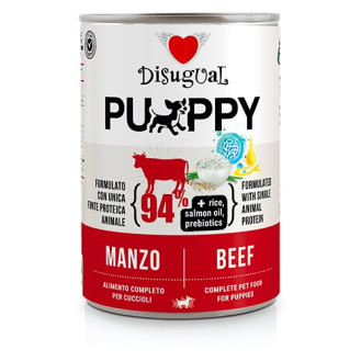 Disugual Puppy MonoProtein 94% Beef Монопротеїнова безглютенова консерва для цуценят Паштет з Яловичини
