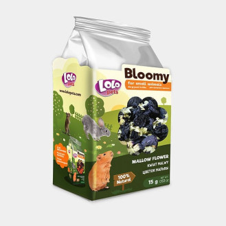 LoLo Pets Bloomy Small Animals Mallow Flower Ласощі для гризунів та кроликів Квітка Мальви