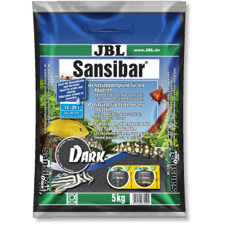 JBL Sansibar Dark Кварцевий чорний донний ґрунт 0,2-0,6 мм для акваріумів і тераріумів