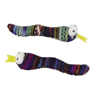 Nobby Catnip Soft Snake Мягкая игрушка для кошек Трескучие Змеи с кошачьей мятой