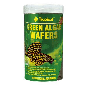 Tropical Green Algae Wafers Повноцінний корм у вигляді чипсів для рослиноїдних та всеїдних кольчужних сомів