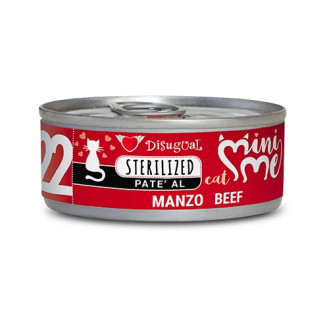 Disugual Mini Me Sterilized Cat 96% Protein Beef Беззерновий консервований корм для стерилізованих котів Паштет з Яловичини