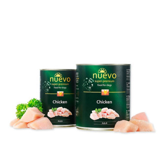 Nuevo Adult Chicken Монопротеїнова консерва для дорослих собак Шматочки Курки