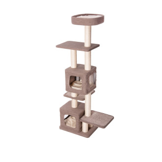 Imac Quick Многоуровневый игровой комплекс-когтеточка для двух котов с домиками и лежаком