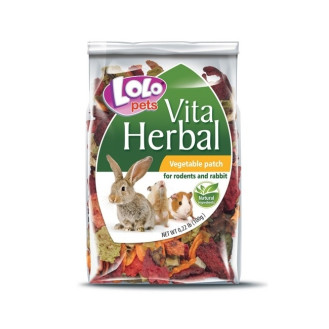 LoLo Pets Vita Herbal Rodents & Rabbit Vegetable Patch Ласощі для гризунів та кроликів Овочева грядка