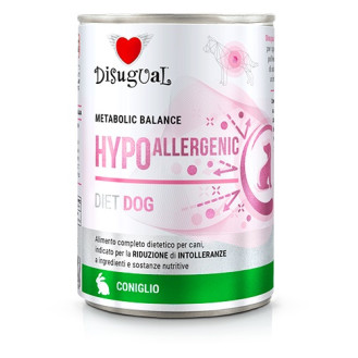 Disugual Metabolic Balance Diet Dog Hypoallergenic Rabbit Вологий лікувальний корм для собак при алергії Паштет з Кролика