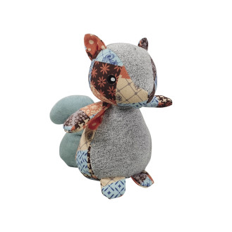 Nobby Plush Мягкая игрушка для собак Плюшевая Белочка Patchwork с пищалкой