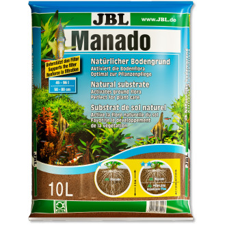 JBL Manado Натуральный субстрат 0,5-2 мм для пресноводных аквариумов (10 л)