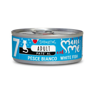 Disugual Mini Me Cat 96% Protein White Fish Безглютеновий консервований беззерновий корм для котів Паштет з Білої Риби