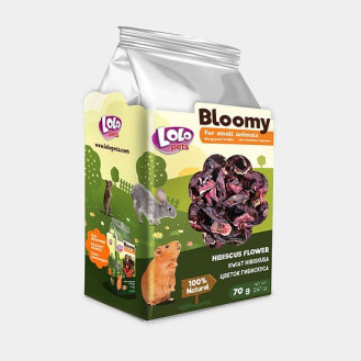 LoLo Pets Bloomy Small Animals Hibiscus Flower Ласощі для гризунів та кроликів Квітка Гібіскуса