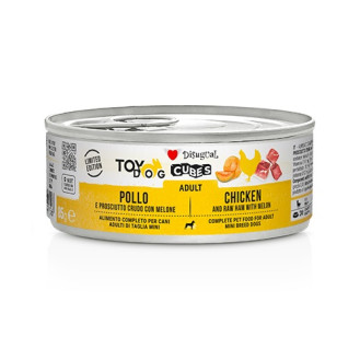 Disugual TOYDog Cubes 92% Adult Chicken, Raw Ham & Melon Безглютенова консерва для собак маленьких порід Курка з Прошутто та Динею