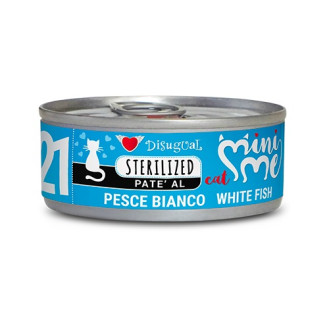 Disugual Mini Me Sterilized Cat 96% Protein White Fish Беззерновий консервований корм для стерилізованих котів Паштет з Білої Риби