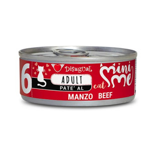 Disugual Mini Me Cat 96% Protein Beef Безглютеновий консервований беззерновий корм для котів Паштет з Яловичини