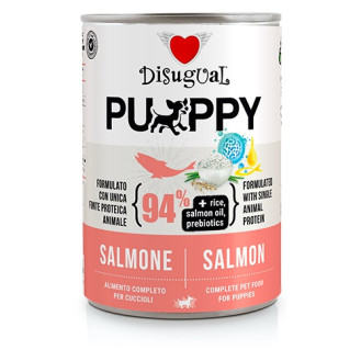 Disugual Puppy MonoProtein 94% Salmon Монопротеїнова безглютенова консерва для цуценят Паштет з Лосося