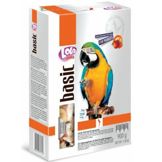 LoLo Pets Foody Big Parrots Fruit Повнораційний корм для великих папуг з фруктами та натуральними вітамінами
