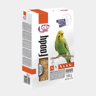 LoLo Pets Foody Budgie Повнораційний корм для хвилястих папуг з натуральними вітамінами