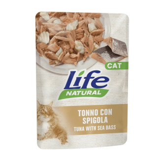 Life Cat Natural Tuna & Sea Bass Влажный корм для кошек Тунец с Морским окунем