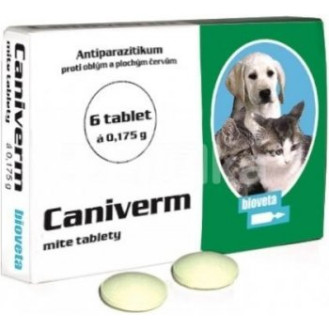 Bioveta Caniverm Puppies & Kittens Таблетки для цуценят та кошенят проти круглих та стьожкових гельмінтів Каніверм