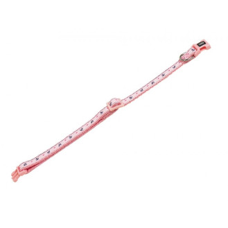 Nobby Anker Collar Нейлоновый ошейник для щенков и маленьких собак с фастексом  и плавной регулировкой (LPink)