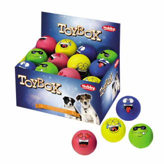 Nobby Swimming Ball Faces Іграшка для собак ToyBox Плаваючий М'яч-емоджі