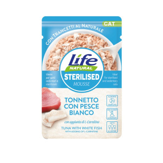 Life Cat Natural Sterilised Tuna & White Fish Вологий корм для стерилізованих кішок Тунець з Білою Рибою 