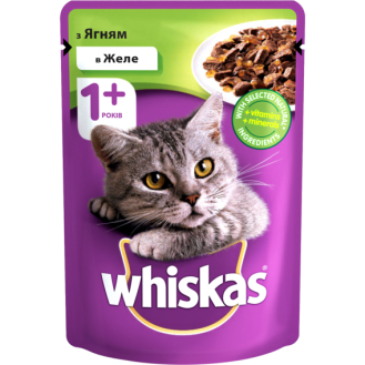 Whiskas Adult 1+ Lamb in Jelly Влажный корм для взрослых котов в возрасте от 1 года Ягненок в желе