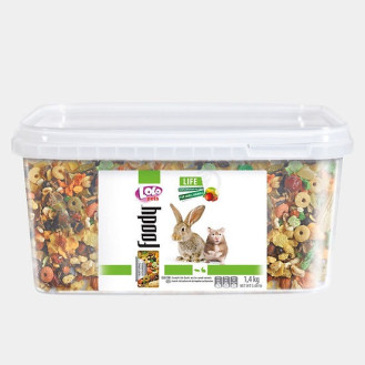 LoLo Pets Foody Rodents & Rabbit Fruit Полнорационный корм для кроликов и грызунов с фруктами