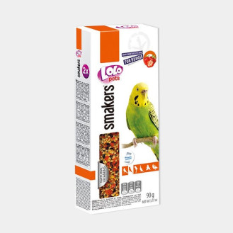 LoLo Pets Smakers Budgie Strawberry Лакомства для волнистого попугая Витаминизированные палочки с клубникой