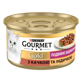 Gourmet Gold Double Pleasure Duck & Turkey Консерва для котів Подвійне задоволення з качкою та індичкою