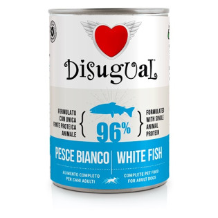 Disugual Dog MonoProtein 96% White Fish Монопротеїновий консервований беззерновий корм для собак Паштет з Білої Риби