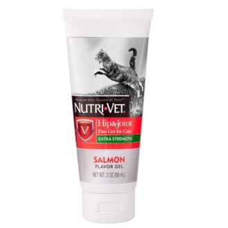 Nutri-Vet Hip & Joint Gel Cat Гель з глюкозаміном зі смаком лосося для здоров'я суглобів та зв'язок котів