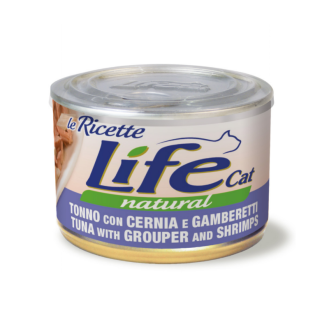 Life Cat Natural Tuna, Grouper & Shrimps Консерва для котів Тунець з Окунем та Креветками