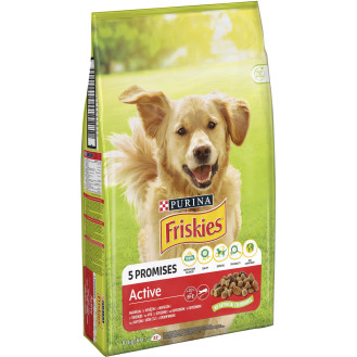 Friskies Adult Dog Active Beef Сухий корм для дорослих активних собак з яловичиною