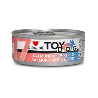 Disugual TOYDog MonoProtein 92% Salmon & Blueberry Беззерновая консерва для собак маленьких пород Паштет из Лосося и Черники