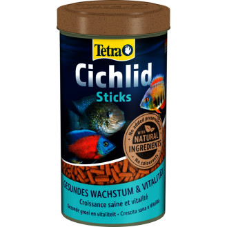 Tetra Cichlid Sticks Полноценный корм в виде палочек с формулой BioActive для цихлид и крупных декоративных рыб