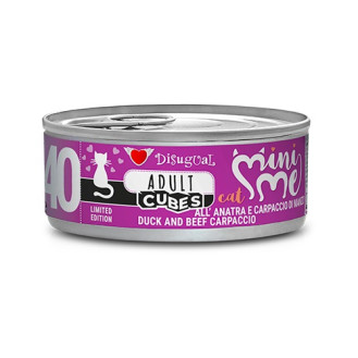 Disugual Mini Me Cubes Cat 72% Duck & Beef Carpaccio Безглютенова консерва для котів Качка з Карпаччо із Яловичини