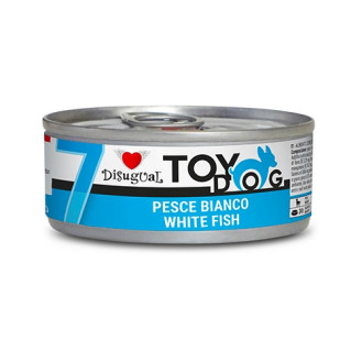 Disugual TOYDog MonoProtein 96% White Fish Беззерновая консерва для собак маленьких пород Паштет из Белой Рыбы