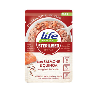 Life Cat Natural Sterilised Salmon & Quinoa Влажный корм для стерилизованных кошек Лосось с Киноа