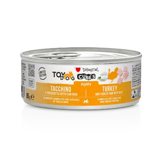 Disugual TOYDog Cubes 92% Puppy Turkey, Cooked Ham & Rice Безглютенова консерва для цуценят маленьких порід Індичка з Прошутто та Рисом