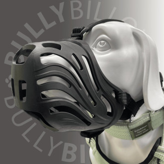 BullyBillows Flexible Cage Muzzle S-XL Breeds Анатомический антифрикционный намордник для собак