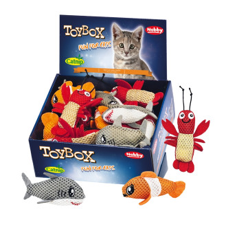 Nobby Mesh Catnip Seaworld Мягкая игрушка для кошек ToyBox Морские обитатели с кошачьей мятой