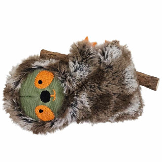 Nobby Plush Catnip Sloth Мягкая игрушка для кошек Ленивец с кошачьей мятой и палочкой для чистки зубов