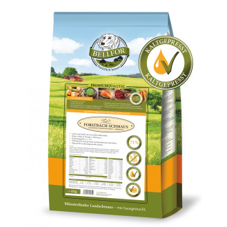 Bellfor Forstbach-Schmaus Беззерновий сухий корм для собак холістик холодного пресування з лососем та фореллю