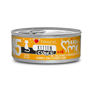 Disugual Mini Me Cubes Kitten 72% Turkey & Cooked Ham Безглютенова консерва для кошенят Індичка з Прошутто