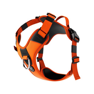 BullyBillows Hurricane Harness No Pull Водонепроницаемая анатомическая шлея для собак тянущих поводок (Orange C (M))
