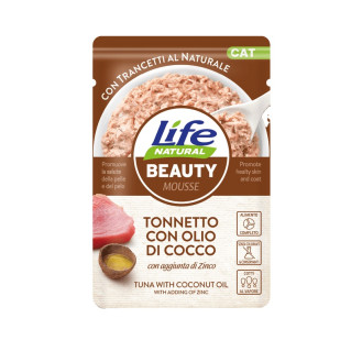 Life Cat Natural Beauty Tuna & Coconut Oil Вологий корм для здорової шерсті котів Тунець з Кокосовою олією