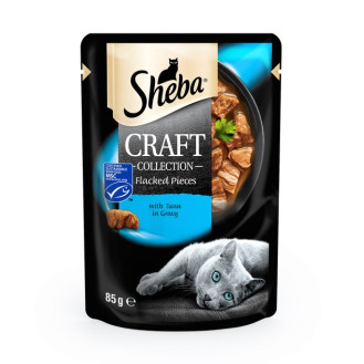 Sheba Craft Collection Tuna in Sauce Влажный корм для взрослых котов Кусочки Тунца в соусе