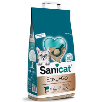 Sanicat Clumping Easy & Go Ультракомкуючий бентонітовий наповнювач для котів, не прилипаючий до лап