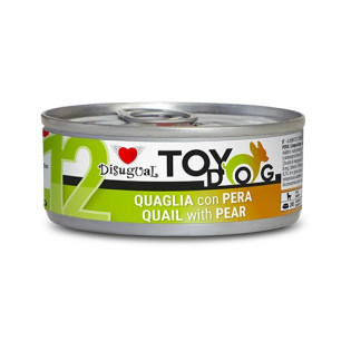 Disugual TOYDog MonoProtein 92% Quail & Pear Беззернова консерва для собак маленьких порід Паштет з Перепілки та Груші